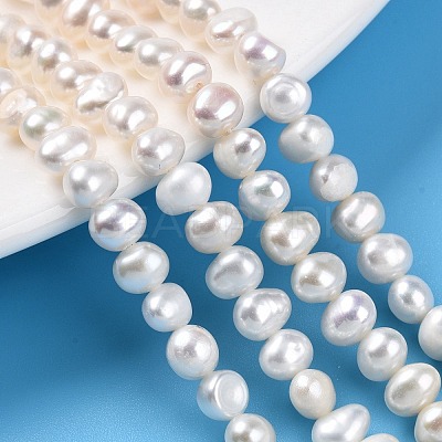 Natural Cultured Freshwater Pearl Beads Strands PEAR-N014-05L-1
