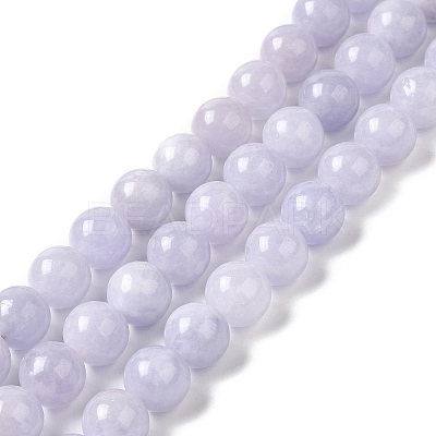 Natural Dyed White Jade Beads Strands G-M402-C04-04-1