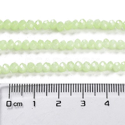 Baking Paint Imitation Jade Glass Bead Strands DGLA-A034-J4MM-A21-1