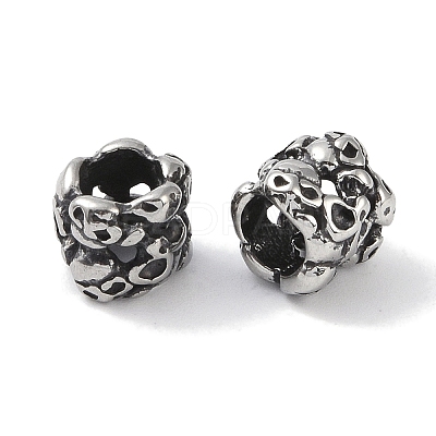 316 Surgical Stainless Steel European Beads STAS-P362-06AS-01-1