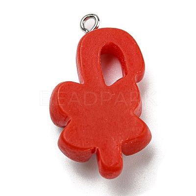Opaque Resin Pendants CRES-D010-01H-01-1