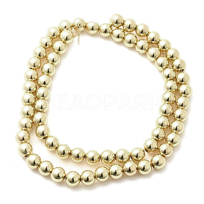 Electroplated Synthetic Magnetic Hematite Beads Strands G-L613-F01-01A-1
