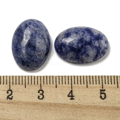 Natural Blue Spot Jasper Cabochons G-C115-01A-36-1