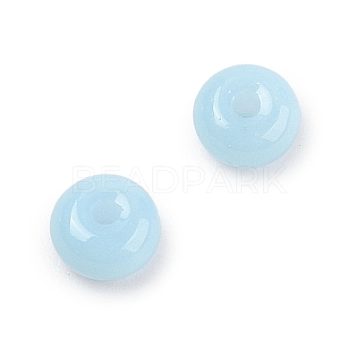 Imitation Jade Glass Seed Beads SEED-Q038-01F-1