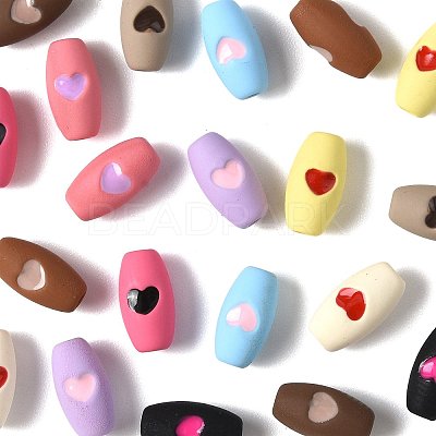 20Pcs 10 Colors Spray Painted Alloy Beads FIND-FS0004-62-1