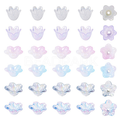 Acrylic Bead Caps OACR-TA0014-45A-1