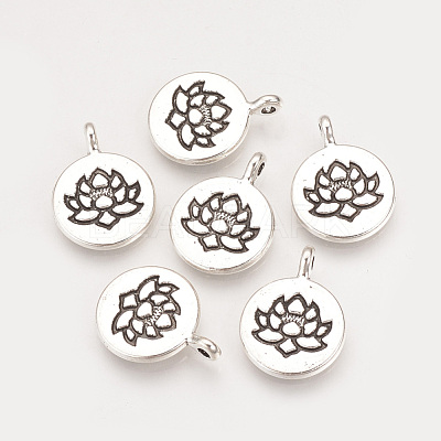 Tibetan Style Alloy Pendants X-TIBE-Q075-45AS-LF-1