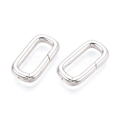 Brass Spring Gate Rings KK-WH20009-01S-A-1