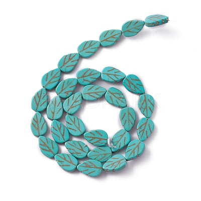 Synthetic Turquoise Beads Strands G-WH0021-03-1