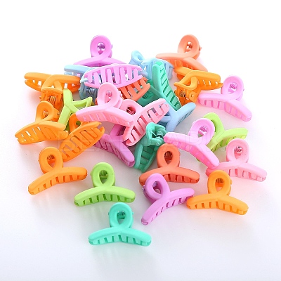 Plastic Claw Hair Clips OHAR-P021-09A-06-1