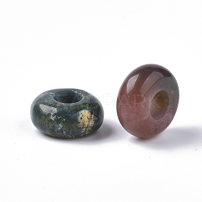 Natural Indian Agate European Beads G-Q503-03-1