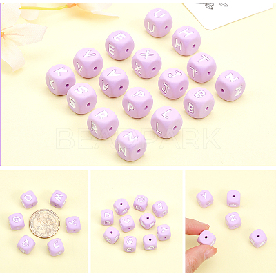 26Pcs 26 Style Silicone Beads SIL-CA0001-36-1