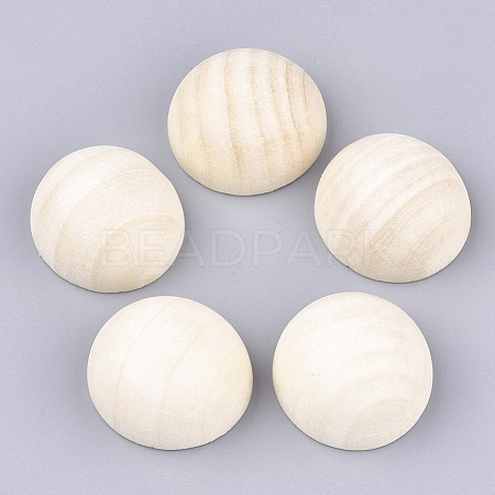 Unfinished Natural Wood Cabochons WOOD-S052-01D-1