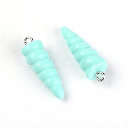 Resin Pendants RESI-WH0014-44E-1