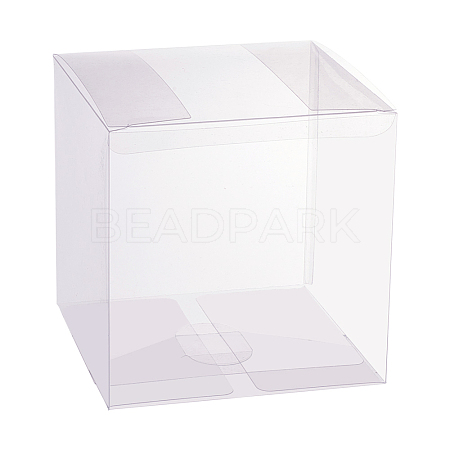 Transparent Plastic PET Box Gift Packaging X-CON-WH0052-12x12cm-1