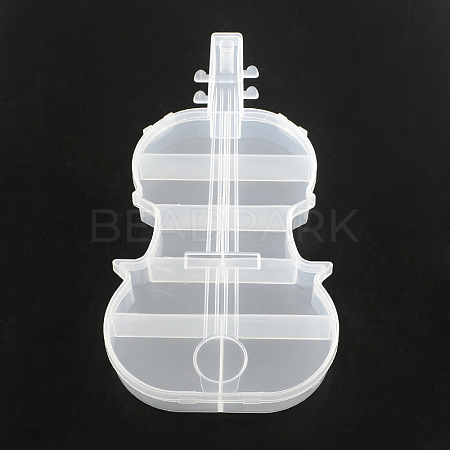 Violin Plastic Bead Storage Containers CON-Q023-05-1