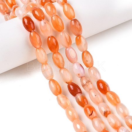 Natural Pink Agate Beads Strands G-T138-180H-1