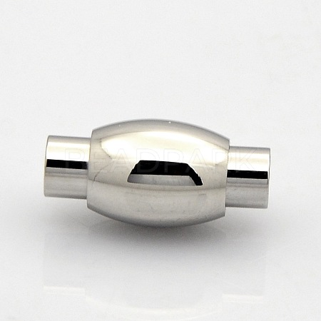 Column with Barrel 304 Stainless Steel Magnetic Clasps STAS-N014-09-4mm-1