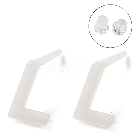 Hypoallergenic Bioceramics Zirconia Ceramic Stud Earrings EJEW-F340-04L-1
