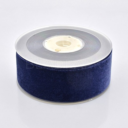 Polyester Velvet Ribbon for Gift Packing and Festival Decoration SRIB-M001-38mm-370-1
