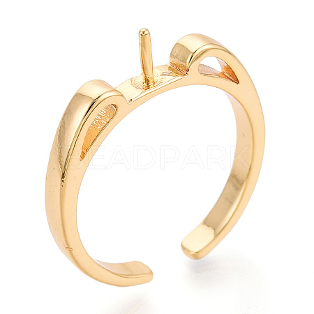 Brass Cup Peg Ring Settings KK-N274-36G-1