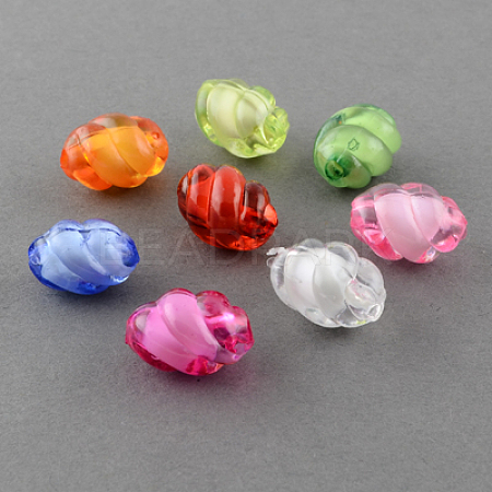 Transparent Acrylic Beads TACR-S107-14mm-M-1