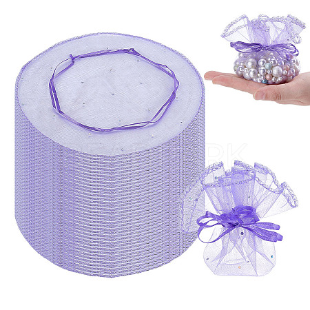 100Pcs Organza Bags ABAG-NB0002-12A-1