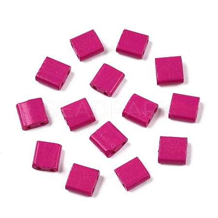 2-Hole Baking Paint Glass Seed Beads SEED-S023-17C-25-1