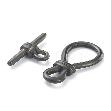 304 Stainless Steel Toggle Clasps STAS-B020-09EB-1