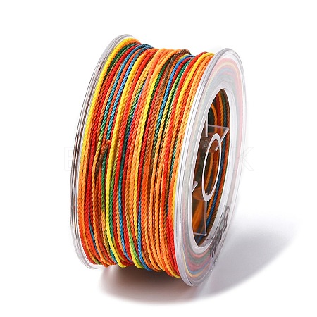 Segment Dyed Waxed Polyester Cord YC-C003-02E-1