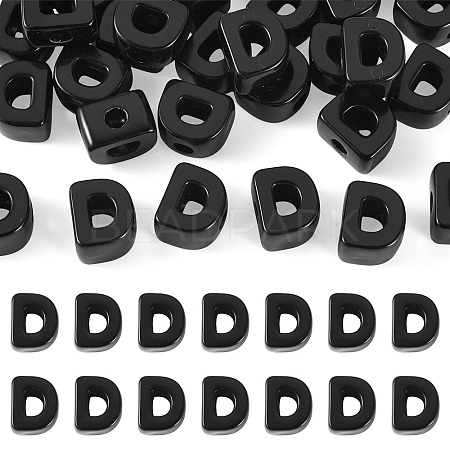 Acrylic European Beads OACR-TAC0013-14D-1