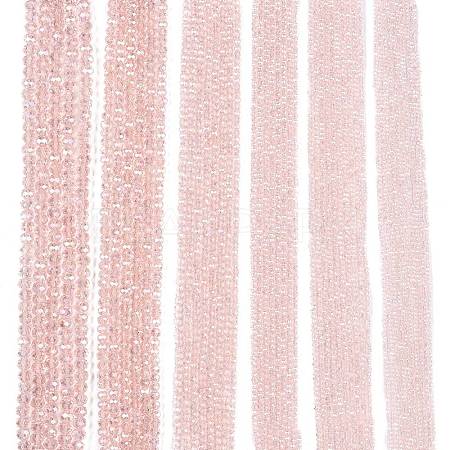 Electroplate Glass Beads Strands EGLA-A034-T1mm-B12-1