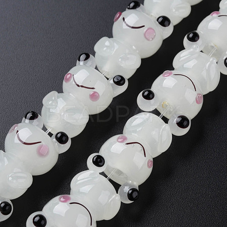 Handmade Bumpy Lampwork Beads Strands LAMP-T007-16C-1