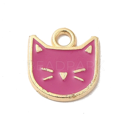 Rack Plating Alloy Enamel Charms ENAM-P254-03KCG-05-1
