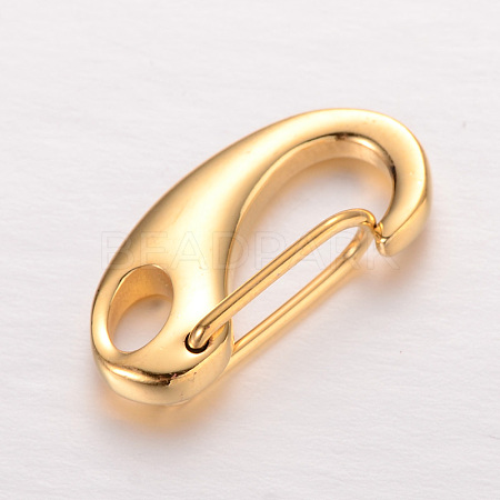 Smooth Surface 304 Stainless Steel Keychain Clasp Findings X-STAS-I038-FF-1
