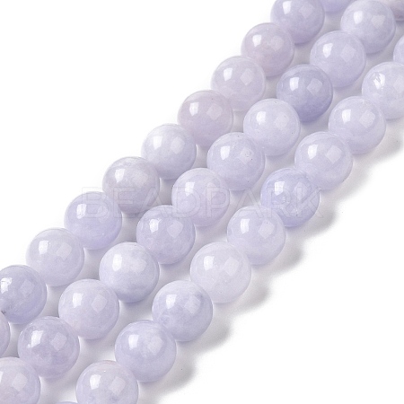 Natural Dyed White Jade Beads Strands G-M402-C04-04-1