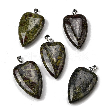 Natural Dragon Blood Pendants G-F820-04P-02-1