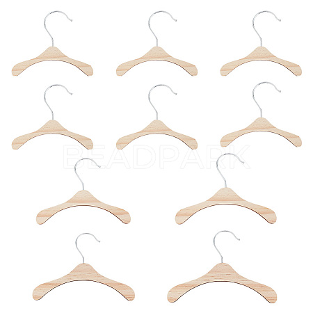 10Pcs 3 Styles Wood Clothes Hanger for Dog Cat AJEW-DR0001-09-1