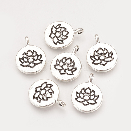 Tibetan Style Alloy Pendants X-TIBE-Q075-45AS-LF-1