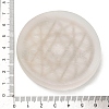 Flat Round Natural Selenite Slice Coasters AJEW-C042-01D-3