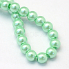Baking Painted Pearlized Glass Pearl Round Bead Strands X-HY-Q003-6mm-63-4