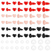 120Pcs 12 Styles Plastic Safety Craft Eye FIND-AN0001-21-1