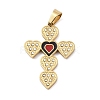 Ion Plating(IP) 304 Stainless Steel Enamel Rhinestone Pendants STAS-Q325-05F-G-1