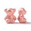 Opaque Acrylic Glitter Beads OACR-E010-06-3