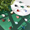 30Pcs 15 Colors Gemstone Pendants G-SC0001-40-4