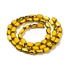 Electroplate Opaque Color Glass Beads Strands EGLA-Q127-A01-02B-2