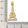 Eiffel Tower with Word Love Rack Plating Brass Micro Pave Clear Cubic Zirconia Pendants KK-K377-35G-3
