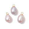 Natural Cultured Freshwater Pearl Rice Charms PALLOY-JF05078-01-1