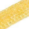 Crackle Transparent Glass Beads Strands GLAA-N062-4mm-08-1