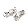 Anti-Tarnish Rhodium Plated 925 Sterling Silver Lobster Claw Clasps STER-D006-16P-2